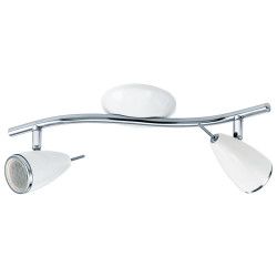 Aplica LED RICCIO 2 93129 alb/crom GU10 2x3.3W 2x240lm 3000K EGLO 
