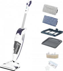 Aspirator vertical fara sac cu abur ROWENTA Clean Steam Revolution RY7731WH 0.3 L praf 0.47 L apa 1500 W Alb