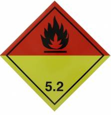 Autocolant eticheta avertizareinformare ADR 5.2 Cargoparts 