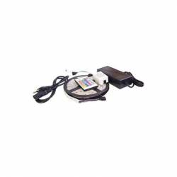 Banda led Full 5m 5050 smd rgb transformator 5a telecomanda wireles 24 butoane silicon