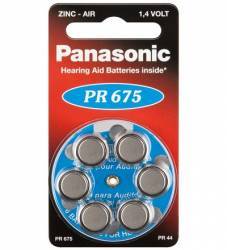 Baterii auditiva zink-air Panasonic V675 blister 6 buc 
