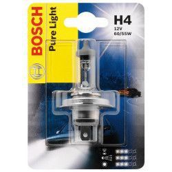 Bec auto cu halogen pentru far Bosch H4 Pure Light 12V 60/55W 1 Bec 