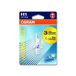 Bec auto halogen pentru far Osram H1 Ultra Life 12V 55W 1 Buc 