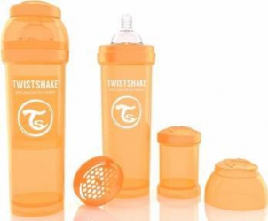 Biberon Anti-Colici Twistshake 330 ml Portocaliu 