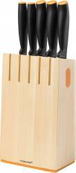 Bloc din lemn cu 5 cutite Fiskars Functional Form 