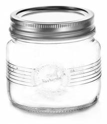 Borcan sticla OLD FASHIONED 0 5 L cu capac metalic 