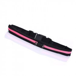 Borseta sport pentru alergat compartimentata cu buzunare pentru telefon mobil si accesorii Roz BBL910 