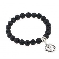 Bratara Chakra pietre vulcanice si semipretioase ajustabila Pandative Unisex + Cadou Casti Telefon 