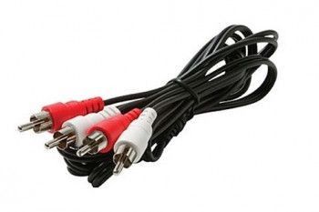 Cablu 2x RCA Tata - 2x RCA Tata 5 m Lungime - Tip Male-Male pentru Sistem HIFI sau Amplificatoare cu Semnal Audio HD 
