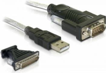 Cablu adaptor Delock USB 2.0 tata la Serial DB9 tata 