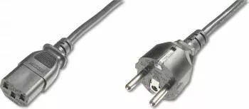 Cablu alimentare Assmann Schucko tata - IEC C13 mama 1.2 m Negru