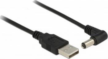 Cablu alimentare Delock USB la DC 5.5 x 2.1 mm 90 grade 1.5m