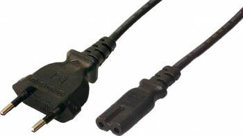 Cablu alimentare Euro - Euro8 Loglink CP092 1.8m Negru 