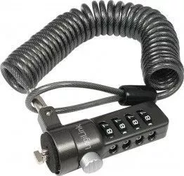 Cablu antifurt laptop LogiLink 1.8m Negru