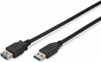 Cablu Assmann Extensie USB 3.0 SuperSpeed USB A M - USB A F 3,0m Negru
