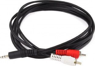 Cablu Audio 2 x RCA - Jack 3.5 Stereo 5 M Lungime - Tip Male-Male pentru Sistem HIFI cu Semnal Audio HD 