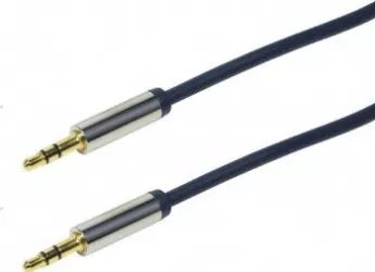 Cablu audio stereo LogiLink 3.5mm T-T 3m Albastru
