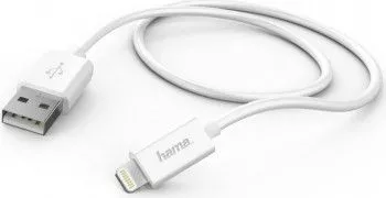Cablu de Încărcare Hama Lightning 0.6m Alb