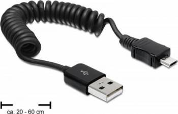 Cablu Delock 83162 micro USB B 5 pini T - USB A T 