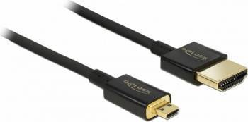 Cablu Delock 84783 HDMI - micro HDMI-D T-T 3D 4K 2M 