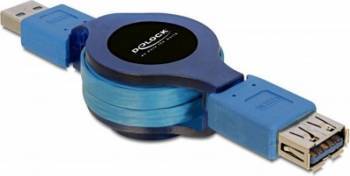 Cablu Delock Extensie USB 3.0 retractabil T-M 1m 