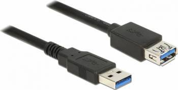Cablu Delock Extensie USB 3.0 T-M Negru 0.5m 