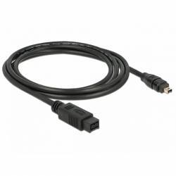 Cablu Delock FireWire 9 pini la 4 pini 2m Negru 