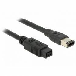 Cablu Delock FireWire 9 pini la 6 pini 1m Negru 