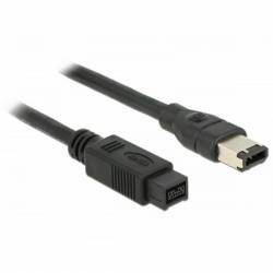 Cablu Delock FireWire 9 pini la 6 pini 2m Negru 