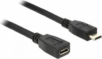 Cablu Delock micro USB 2.0 tip B T-M 0.5m Negru 