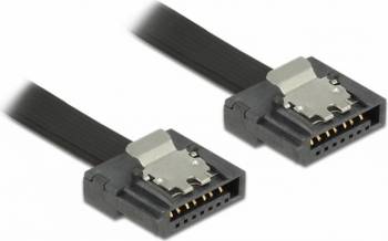 Cablu Delock SATA Flexibil 70 cm Negru 
