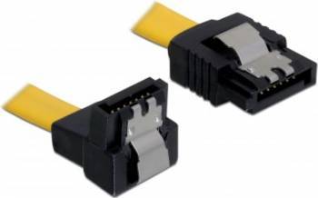 Cablu Delock SATA3 drept- jos unghi 20cm 
