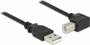 Cablu Delock USB 2.0 Tip A-B T-T Unghi 1m 
