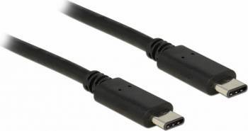 Cablu Delock USB 2.0 tip C T-T Negru 0.5m 