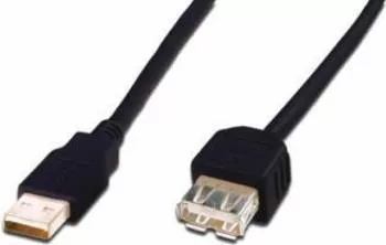 Cablu extensie Assmann USB 2.0 180cm Negru
