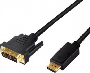 Cablu LogiLink DisplayPort T - DVI T 2m Negru