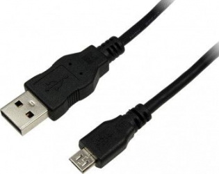 Cablu LogiLink USB Type-A - MicroUSB Type-B T-T 0.6m Negru