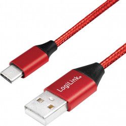 Cablu LogiLink USB Type-A - USB Type-C T-T 0.3m Rosu