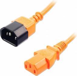Cablu Prelungitor Alimentare Lindy IEC C13 - C14 2m Orange