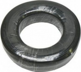 Cablu rola telefon 4 fire flat 100m Negru 