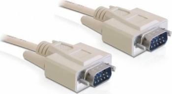 Cablu serial Delock RS-232 serial Sub-D9 T-T 5 m Alb 