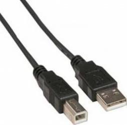 Cablu Spacer USB 2.0 A-B 3m Negru 