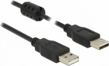 Cablu Delock USB 2.0 tip A 1m Negru 