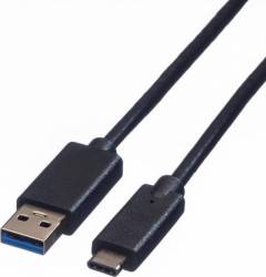 Cablu USB Roline 3.1 la USB tip C 0.5m Negru 