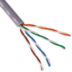 Cablu UTP cat 5E 99.99 CUPRU SOLID rola 305m plus 50 mufe utp 