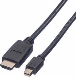 Cablu Value Mini Displayport la HDMI UHD 4K T-T 2m negru 