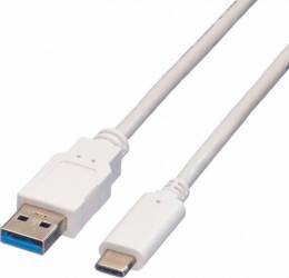Cablu Value USB 3.1 tip A la C T-T 1m Alb 