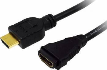Cablu video LogiLink HDMI A tata la A mama 2m Negru 