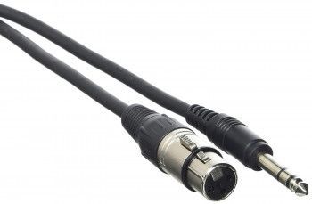 Cablu XLR tata- Jack 6.3 mm tata lungime 3 metri negru 