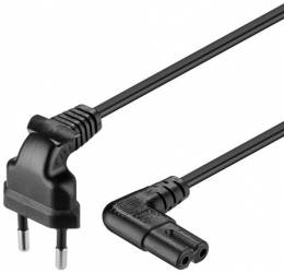 Cablu alimentare tip casetofon la 90 grade 1 5m conductor cupru